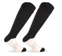 Brollogroup Calzettoni da Calcio Calze Sportive Soccer Taglie da Bambino Ragazzo Adulto PS 40397 (Nero, Senior (41-46))