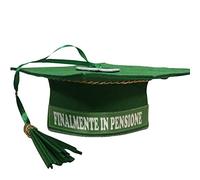 BrolloGroup Cappello Festa di Laurea Tocco Giurisprudenza Economia Archietettura Medicina Laureato Ingegneria Pensione Matematica Pileo PS 40633 (Finalmente pensione)