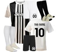 BrolloGroup Completo Calcio J*U*V*E*N*T*U*S LOCATELLI YILDIZ DEL PIERO | Replica Campionato Calcio Serie A Maglia e Pantaloncino Nero o Bianco PS 40525