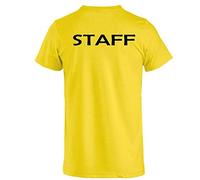 BrolloGroup Maglietta T-Shirt Staff Oppure Personalizzabile Come Vuoi PS 27431 Staff-L-Giallo