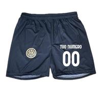 BrolloGroup Pantaloncino Calcio Personalizzabile Inter F.C. Replica Calzoncini FC Internazionale Personalizzati con Numero PS 40511