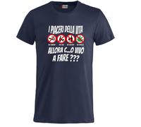 BrolloGroup T-Shirt I piaceri della Vita No Smoke No Alcool No SX No Maglietta