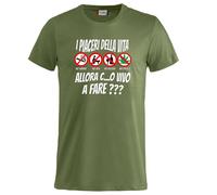 BrolloGroup T-Shirt I piaceri della Vita No Smoke No Alcool No SX No Maglietta