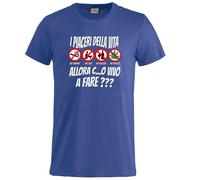 BrolloGroup T-Shirt I piaceri della Vita No Smoke No Alcool No SX No Maglietta