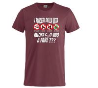BrolloGroup T-Shirt I piaceri della Vita No Smoke No Alcool No SX No Maglietta