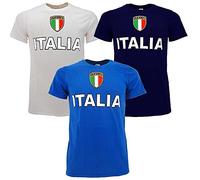 BrolloGroup T-Shirt Italia Personalizzabile con Nome e Numero | Maglietta Bambino Uomo Maniche Corte | Forza Azzurri PS 27431-ITA-PRS