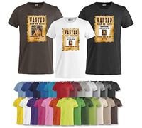BrolloGroup T-Shirt Wanted Dead Or Alive Personalizzata con La Tua Foto PS 27431-A061