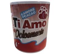 BrolloGroup Tazza Regalo Ti Amo I love You T.V.T.B SanValentino Tazze Festa Innamorati PS 09370-2009 (Ti Amo Dolcemente +cacao+amore)