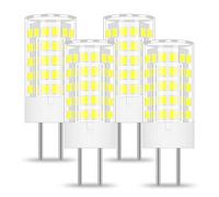 BROLSKUN Lampadina a LED Gy6.35, 12 V, attacco bi-Pin, tipo 2 pin, G6.35, ricambio per lampade alogene JCD LED AC/DC, 12 V, luce bianca diurna, confezione da 4