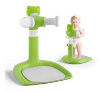 Brolteja Supporto Doccia Bambini In Piedi,Supporto per vasca da bagno neonati per bambini,regolabile, con base antiscivolo,ideale come supporto doccia per bambini piccoli e come regalo