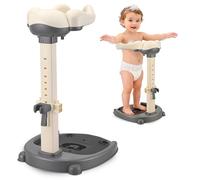 Brolteja Supporto per doccia per bambini, regolabile in altezza 40-57 cm, sedia da bagno con base antiscivolo e sgabello rimovibile, senza BPA, supporto doccia per bambini da 6 a 36 mesi, per fare il