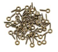 BroLuka 200 mini viti ad occhiello, 5 x 10 mm, 6,5 x 13 mm, piccole viti a perno autofilettanti per la fabbricazione di gioielli, fai da te, ornamenti sospesi