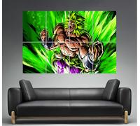 Broly Legendary Super Saiyan 03 Dragon Ball Z Arte locandina A0 Taglia