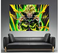 Broly Legendary Super Saiyan 04 Dragon Ball Z Arte locandina A0 Taglia
