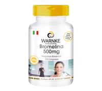 Bromelina 500 mg - 100 compresse - Enzima dell'ananas naturale - Antinfiammatori