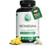 ® Bromelina Ad Alto Dosaggio - 750 Mg Da Estratto Naturale Di Ananas (5.000 Gdu/