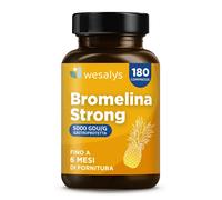 Bromelina Forte 5000 GDU/g Gastroprotetta, 180 Compresse, 1600mg di Bromelina Pu