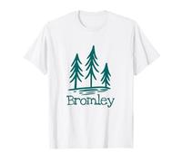 Bromley Mountain Vermont Alberi rustici Boschi Foresta Campeggio Maglietta