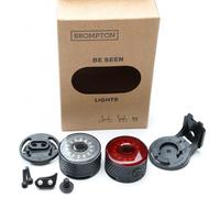 Brompton Essere Visibili Luce Set (Anteriore e Posteriore Luci ) Nuovo per 2024