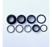 Brompton Headbearing Set 1 1/8 ", Alluminio - Nero per P Line - 45-50g Accendino