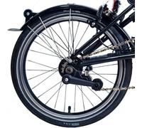 Brompton Nero Singolo / Due Velocità Ruota Posteriore