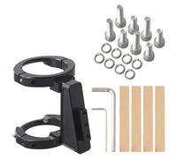 Brompton - Supporto anteriore per Brompton, include 8 viti, 2 chiavi e adesivi protettivi (nero)