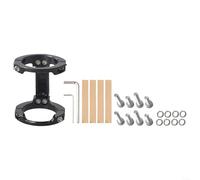 Brompton - Supporto pieghevole per bicicletta, con kit di 8 viti e rondelle, in lega di alluminio, compatibile con 50 tubi anteriori da 59 mm (argento)