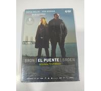 Bron El Puente Broen Seconda Stagione 2 Completa DVD Spagnolo Danese Nuova - 3T