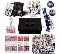 BRON PINK VENO.M Set regalo, album BLINK JINNE JISOO LISA ROSE Merchandise Cartoline fotografiche K-pop Merch(Black-BRON PINK)