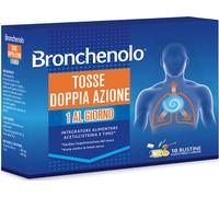 BRONCHENOLO Tosse Doppia Azione Miele e Limone, 10 bustine