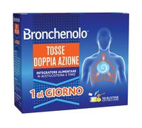 BRONCHENOLO Tosse Doppia Azione Miele e Limone, 10 bustine