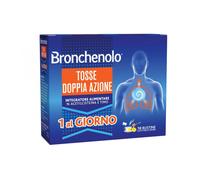 BRONCHENOLO Tosse Doppia Azione Miele e Limone, 10 bustine