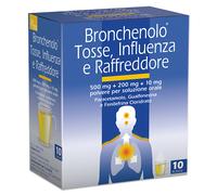 Bronchenolo Tosse Influenza e Raffreddore Polvere per Soluzione Orale 10 Buste