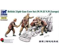 Bronco Cb35108 - 1/35 WWII British 25Pdr Gun Equipaggio Set - Nuovo