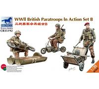 Bronco CB35192 - 1/35 WWII British Parattroops Azione Set B - Nuovo