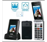 Brondi 10282060 cellulare 7,11 cm (2.8") 119 g Nero, Argento Telefono per anziani