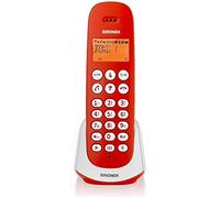 Brondi Adara Telefono Cordless, Rosso/Bianco