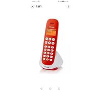 Brondi Adara Telefono DECT Rosso, Bianco Identificatore di chiamata