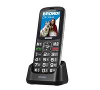 Brondi AMICO DI CASA+ 6,1 cm (2.4") Nero Telefono per anziani