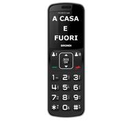 BRONDI AMICO HOME CELLULARE GSM PER ANZIANI TASTI GRANDI DUAL SIM NERO