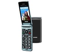 Brondi AMICO SINCERO+ (NERO) - TELEFONO CELLULARE PER ANZIANI - TASTO SOS - TORCIA - CONTROLLO REMOTO - ANNUNCIO VOCALE - FOTOCAMERA