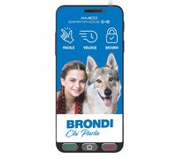 Amico Senior Smartphone S+B 4G 16GB 2GB Ram Display 5.7'' Dual Sim Tasto SOS e controllo remoto, Black