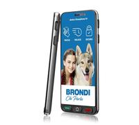 BRONDI AMICO SMARTPHONE S+B (NERO) - SMARTPHONE PER ANZIANI - TASTO SOS - TORCIA