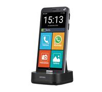 BRONDI AMICO VERO 4G+FLIP COVER SMARTPHONE PER ANZIANI TASTO SOS NERO