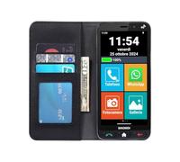BRONDI AMICO VERO 4G+FLIP COVER SMARTPHONE PER ANZIANI TASTO SOS NERO