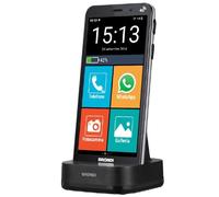 BRONDI AMICO VERO 4G+ NERO + FLIP COVER SMARTPHONE PER ANZIANI TASTO SOS TORCIA