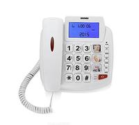Brondi Bravo 90 LCD Telefono Fisso con tasti grandi, Bianco