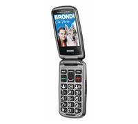 Brondi Telefono cellulare Amico Sicuro Plus (BRONDISICUROPL) Dual SIM 2.8'' Nero con bracciale SOS