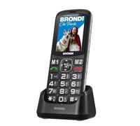 Brondi Telefono Cellulare Amico di Casa+ Senior 6,1 cm (2,4") Nero