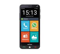BRONDI AMICO VERO 4G CELLULARE SENIOR SENSORE DI CADUTA LOCALIZZAZIONE GPS NERO